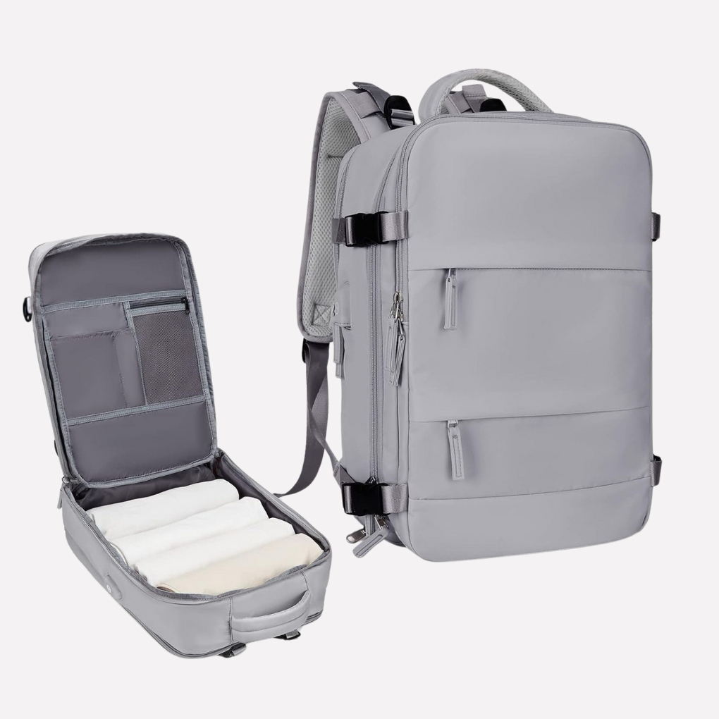 VierraSol | Mochila de Viaje con Compartimento para Portátil y Sección para Zapatos