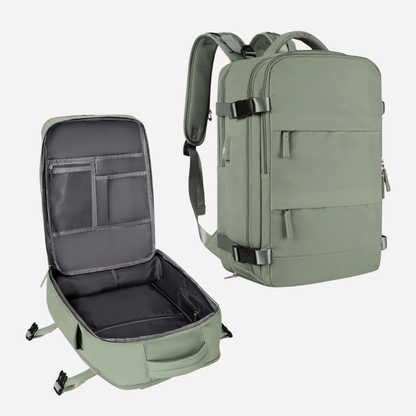 VierraSol | Mochila de Viaje con Compartimento para Portátil y Sección para Zapatos