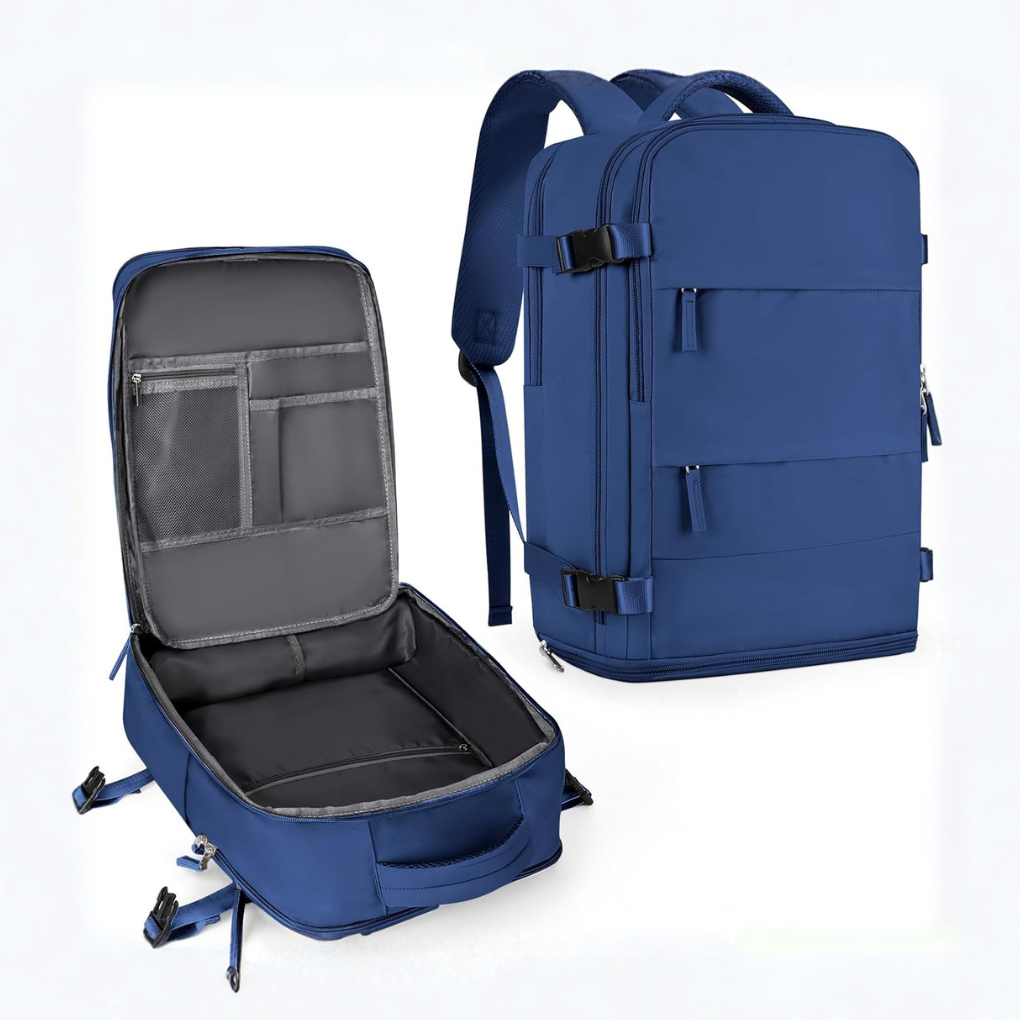 VierraSol | Mochila de Viaje con Compartimento para Portátil y Sección para Zapatos