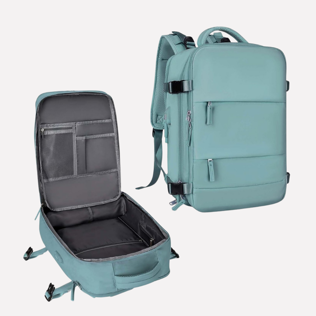 VierraSol | Mochila de Viaje con Compartimento para Portátil y Sección para Zapatos