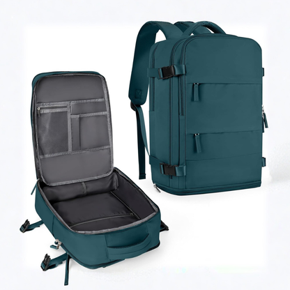 VierraSol | Mochila de Viaje con Compartimento para Portátil y Sección para Zapatos