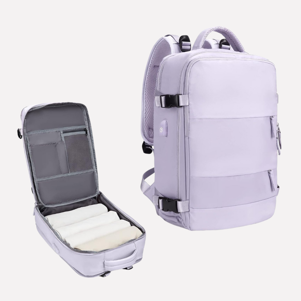 VierraSol | Mochila de Viaje con Compartimento para Portátil y Sección para Zapatos