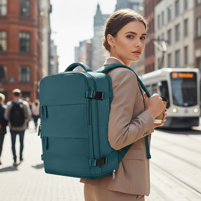 VierraSol | Mochila de Viaje con Compartimento para Portátil y Sección para Zapatos