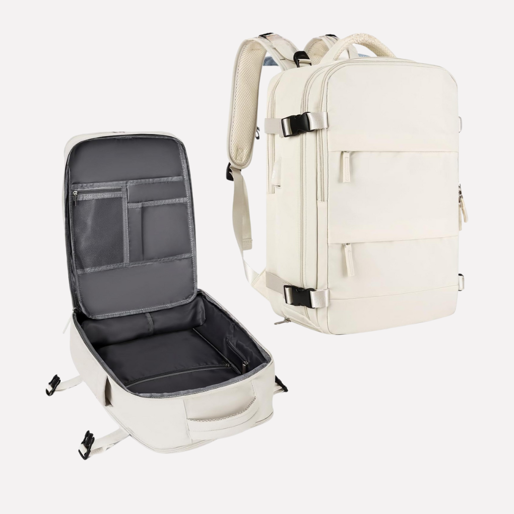 VierraSol | Mochila de Viaje con Compartimento para Portátil y Sección para Zapatos