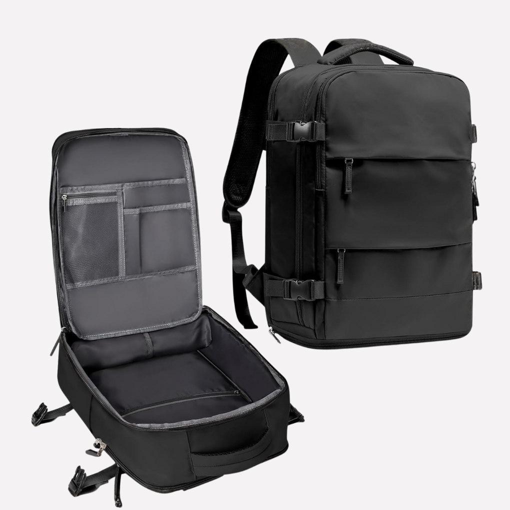 VierraSol | Mochila de Viaje con Compartimento para Portátil y Sección para Zapatos