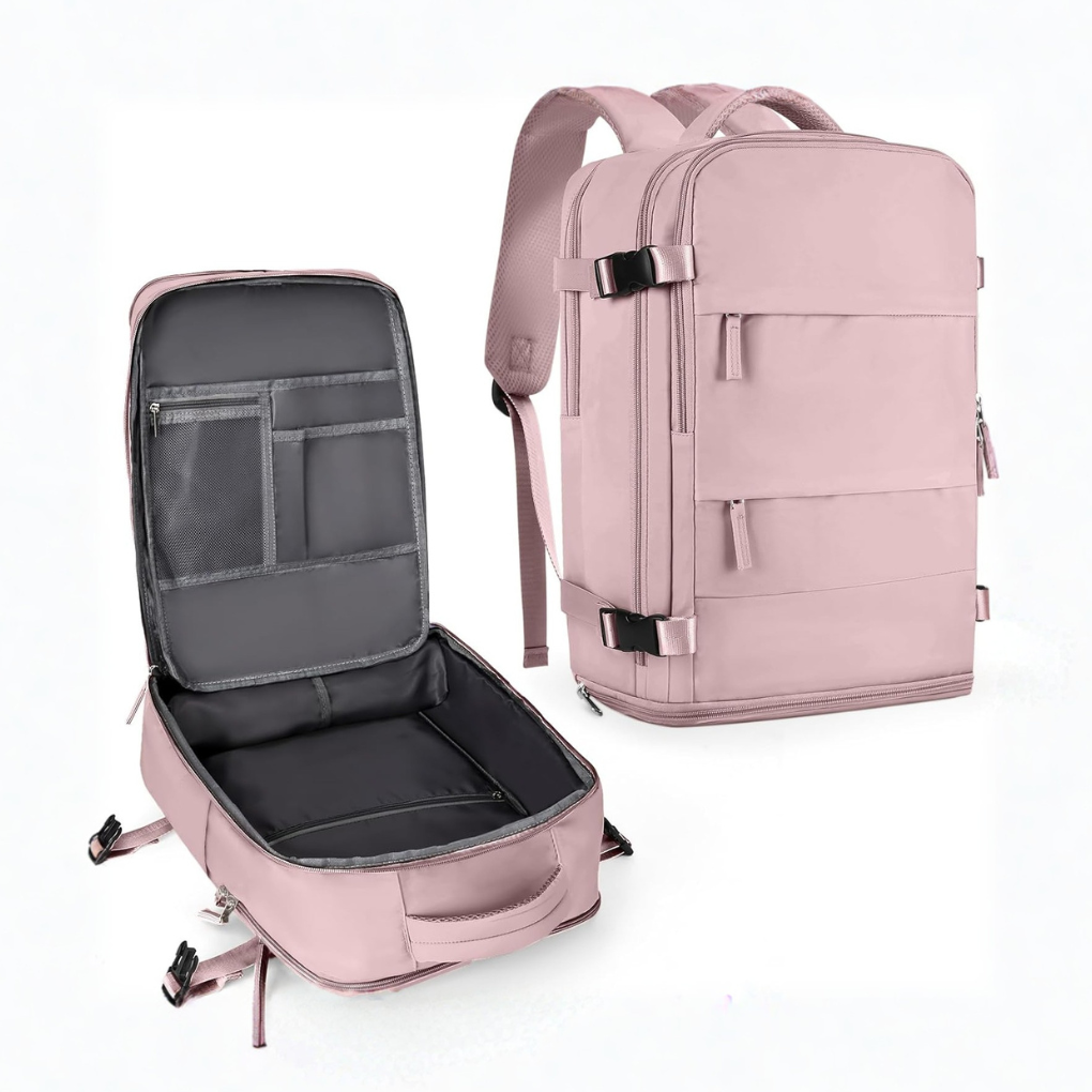 VierraSol | Mochila de Viaje con Compartimento para Portátil y Sección para Zapatos
