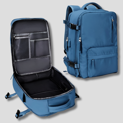 VierraSol | Mochila de Viaje - Equipaje de Mano Expandible con Organizador