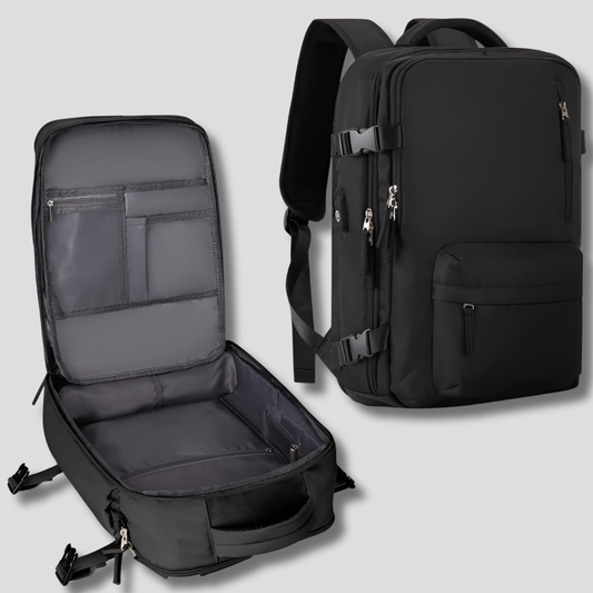 VierraSol | Mochila de Viaje - Equipaje de Mano Expandible con Organizador