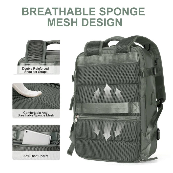 VierraSol | Mochila de Viaje Impermeable para Mujeres