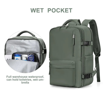 VierraSol | Mochila de Viaje Impermeable para Mujeres