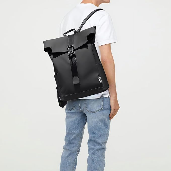 VierraSol | Mochila de Viaje y Commuter Impermeable – USB, Ligera y Espaciosa