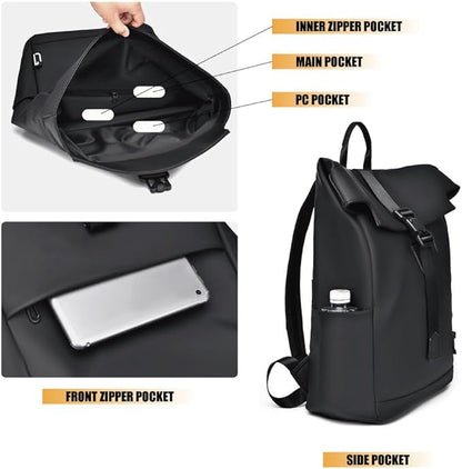 VierraSol | Mochila de Viaje y Commuter Impermeable – USB, Ligera y Espaciosa