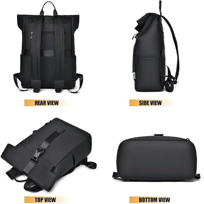 VierraSol | Mochila de Viaje y Commuter Impermeable – USB, Ligera y Espaciosa