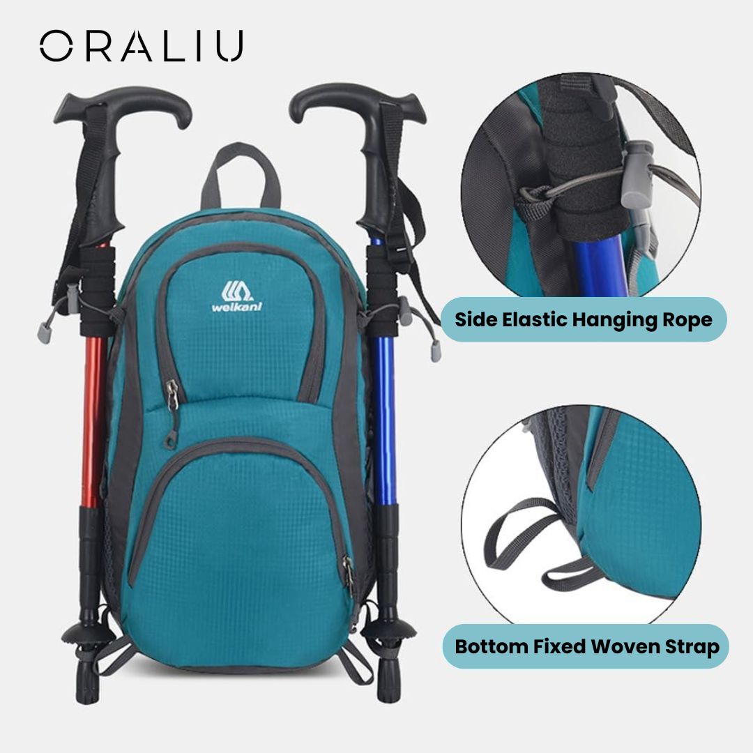 VierraSol | Mochila Exterior Impermeable Ultraligera – Mochila Ligera para Senderismo, Camping y Viajes