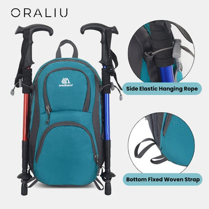 VierraSol | Mochila Exterior Impermeable Ultraligera – Mochila Ligera para Senderismo, Camping y Viajes