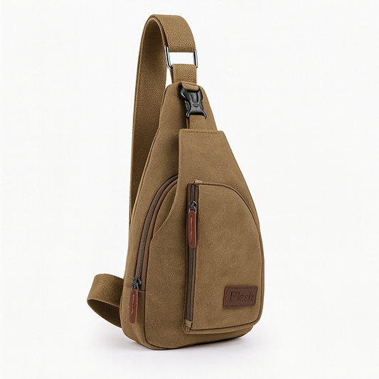 VierraSol | Mochila Sling Unisex de Lona con Diseño Vintage