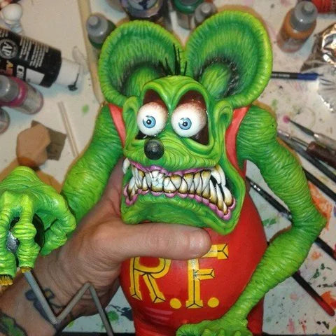 VierraSol | Modelo Coleccionable Rat Fink Decoración de Halloween