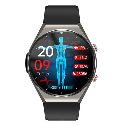 VierraSol | Monitoreo de Azúcar en Sangre con un Solo Clic | Glucosa en Sangre, Presión Arterial, ECG | Monitor de Frecuencia Cardíaca HRV, Reloj Inteligente de Salud