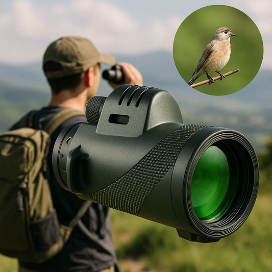 VierraSol | Monocular Compacto 600x Ultra-Zoom | Lente HD, Ligero y Perfecto para Senderismo, Observación de Aves y Eventos Deportivos