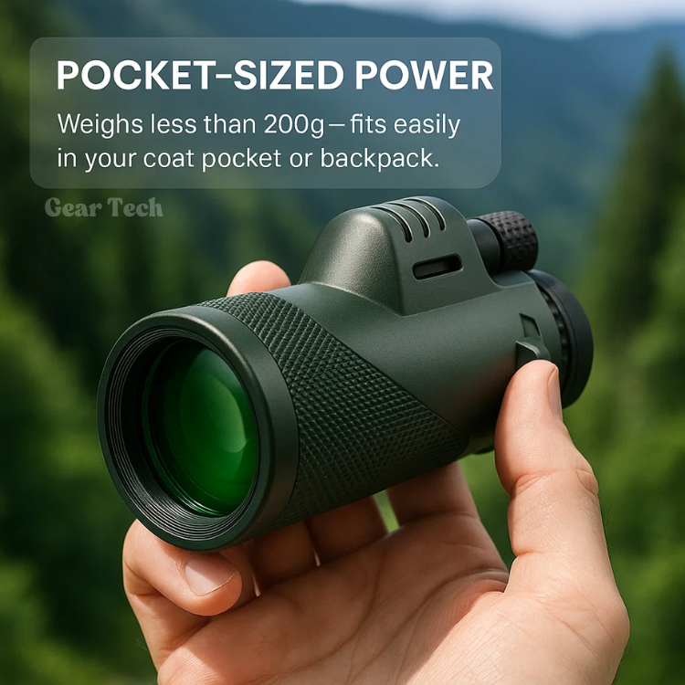 VierraSol | Monocular Compacto 600x Ultra-Zoom | Lente HD, Ligero y Perfecto para Senderismo, Observación de Aves y Eventos Deportivos