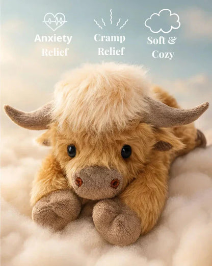 VierraSol | MOOLETTE – Adorable Vaca de las Tierras Altas de Peluche con Diseño Acogedor y Abrazo