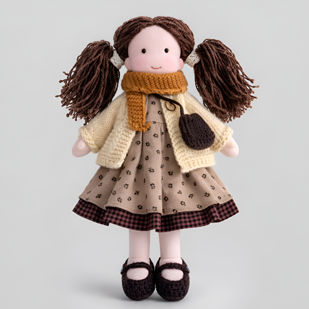 VierraSol | Muñeca de Tela Waldorf Hecha a Mano con Vestido