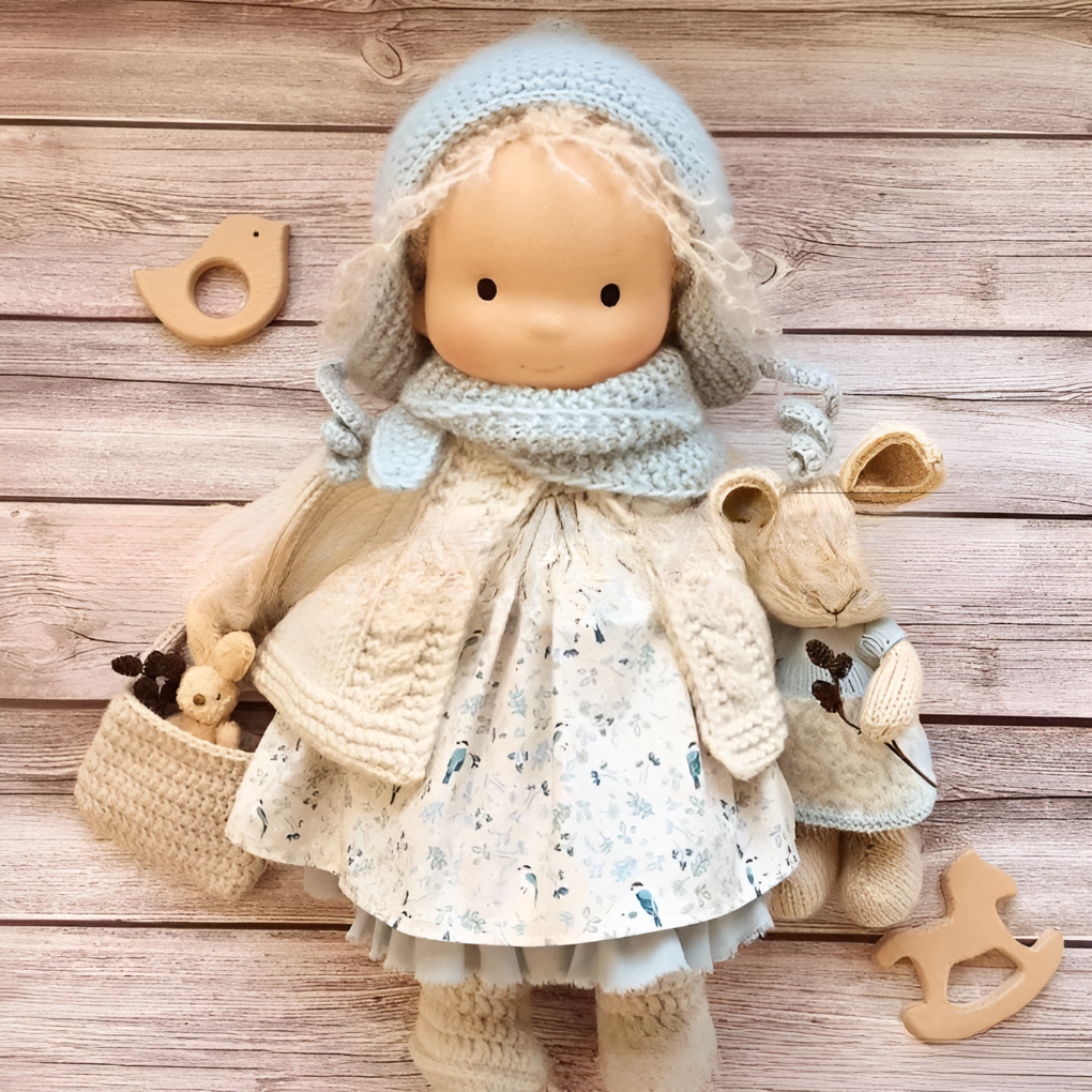 VierraSol | Muñeca Waldorf | Muñeca de Tela | Muñeca Suave y Acogedora