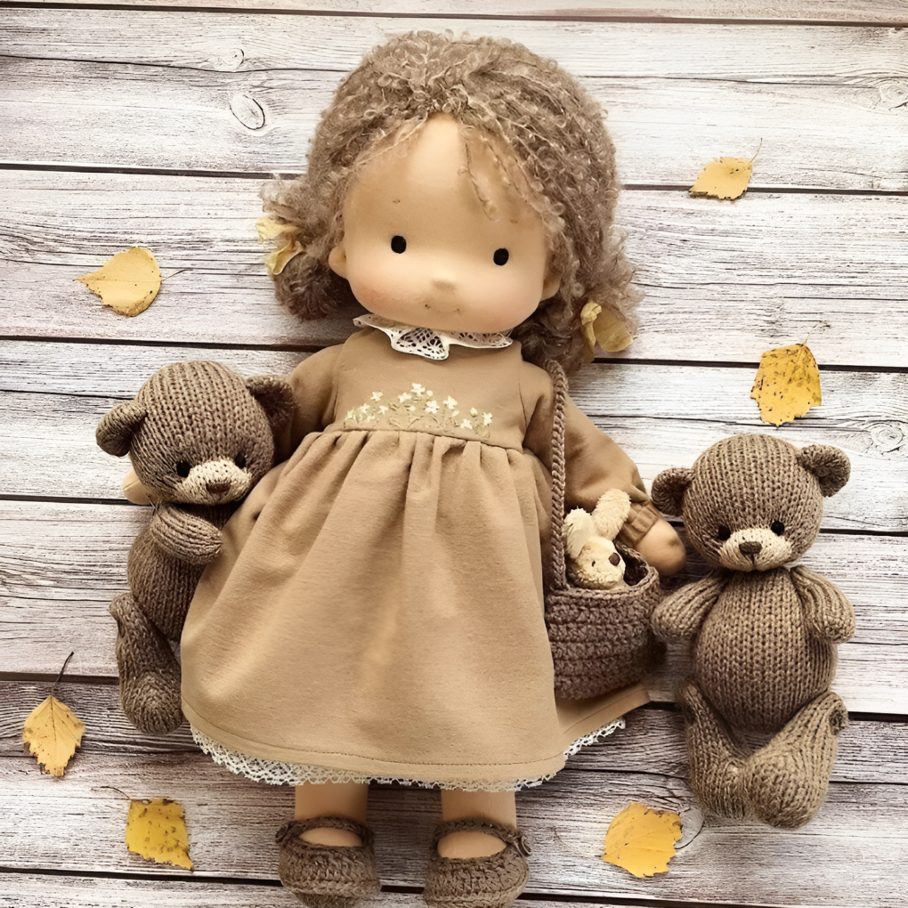 VierraSol | Muñeca Waldorf | Muñeca de Tela | Muñeca Suave y Acogedora