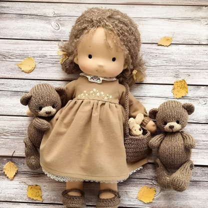 VierraSol | Muñeca Waldorf | Muñeca de Tela | Muñeca Suave y Acogedora