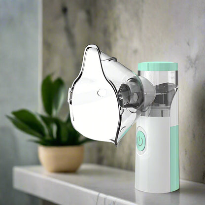 VierraSol | Nebulizador para Alivio del Asma | Inhalador Compacto de Mano para el Hogar y Viajes