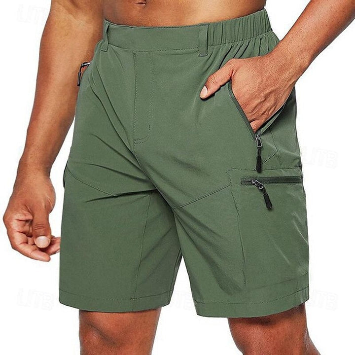 VierraSol | Pantalones Cortos Cargo para Hombre con Bolsillos con Cremallera