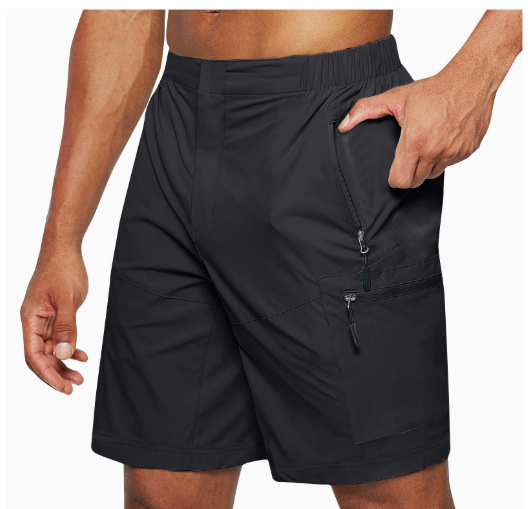 VierraSol | Pantalones Cortos Cargo para Hombre con Bolsillos con Cremallera