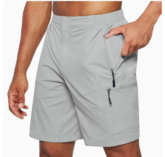VierraSol | Pantalones Cortos Cargo para Hombre con Bolsillos con Cremallera