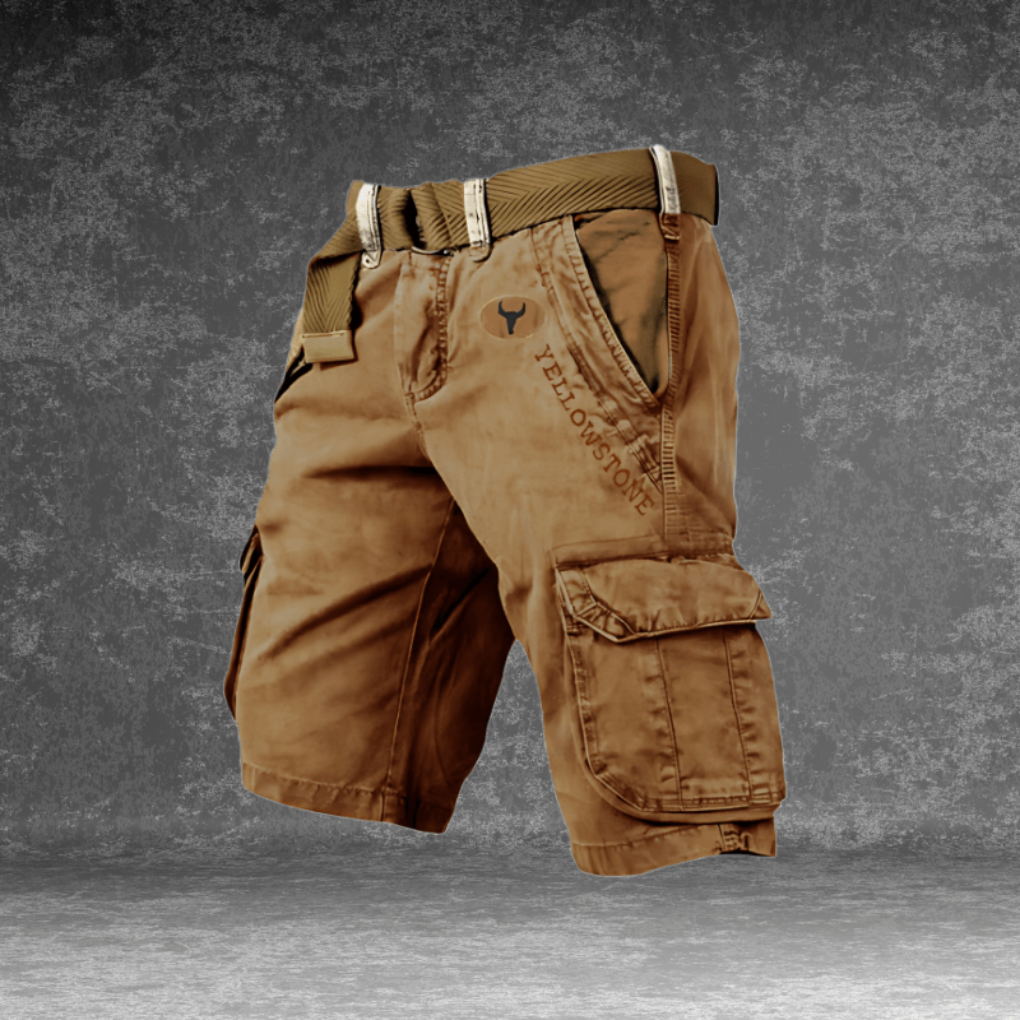 VierraSol | Pantalones Cortos Cargo para Hombre con Múltiples Bolsillos