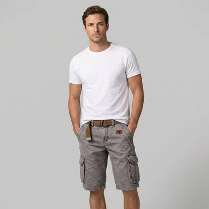 VierraSol | Pantalones Cortos Cargo para Hombre con Múltiples Bolsillos