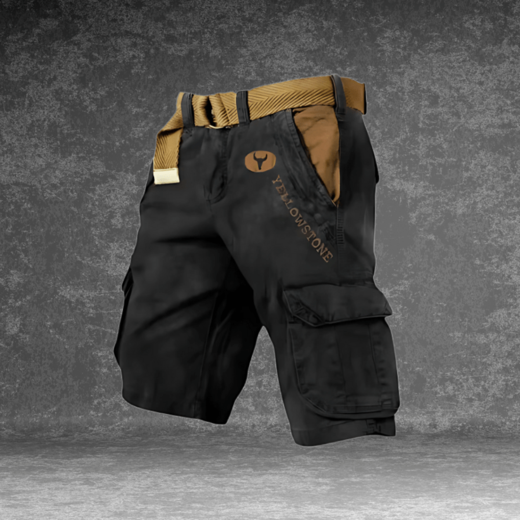 VierraSol | Pantalones Cortos Cargo para Hombre con Múltiples Bolsillos