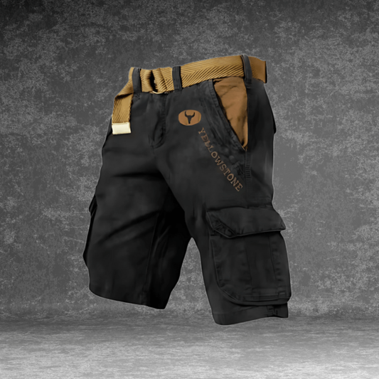 VierraSol | Pantalones Cortos Cargo para Hombre con Múltiples Bolsillos
