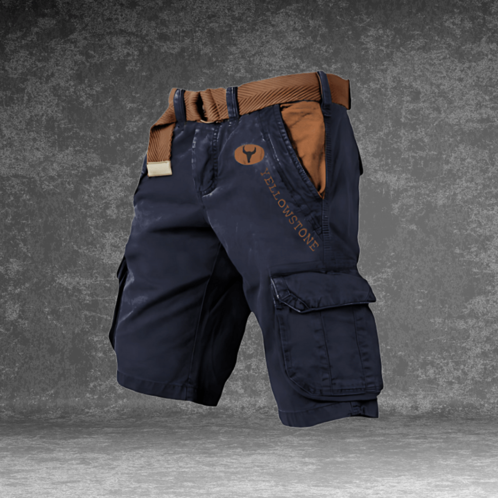 VierraSol | Pantalones Cortos Cargo para Hombre con Múltiples Bolsillos