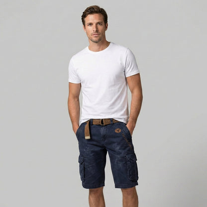 VierraSol | Pantalones Cortos Cargo para Hombre con Múltiples Bolsillos