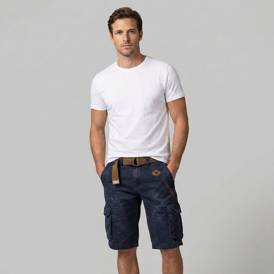 VierraSol | Pantalones Cortos Cargo para Hombre con Múltiples Bolsillos