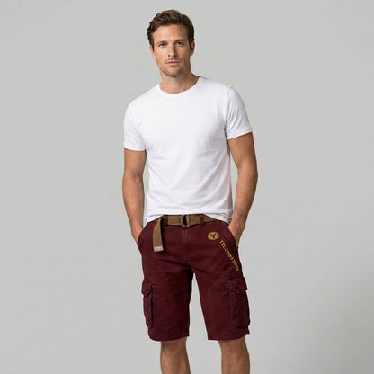 VierraSol | Pantalones Cortos Cargo para Hombre con Múltiples Bolsillos