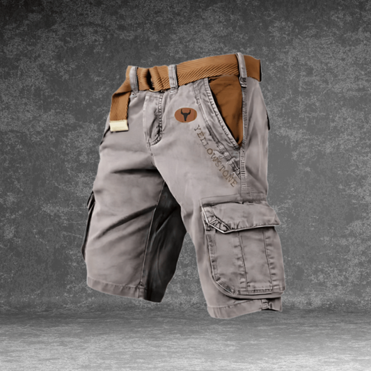 VierraSol | Pantalones Cortos Cargo para Hombre con Múltiples Bolsillos