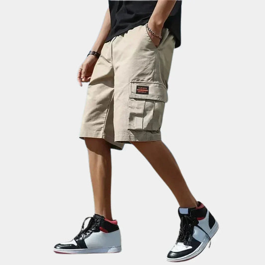 VierraSol | Pantalones Cortos Cargo para Hombre de Corte Suelto