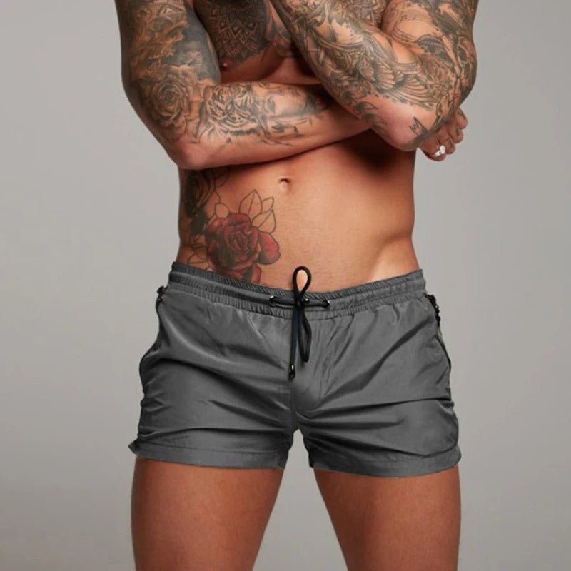VierraSol | Pantalones Cortos de Baño para Hombre con Bolsillos con Cremallera