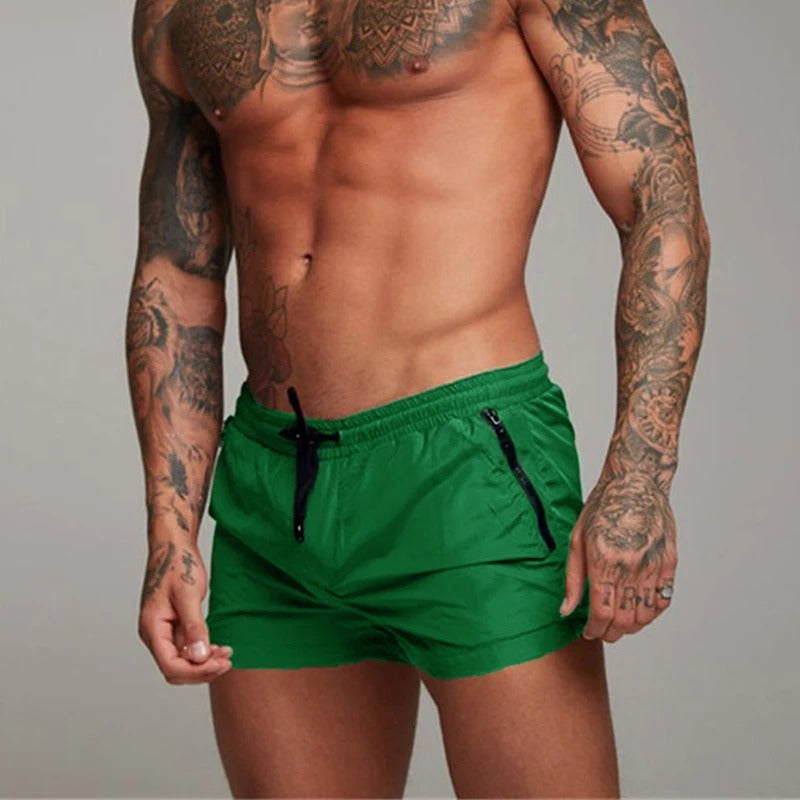 VierraSol | Pantalones Cortos de Baño para Hombre con Bolsillos con Cremallera