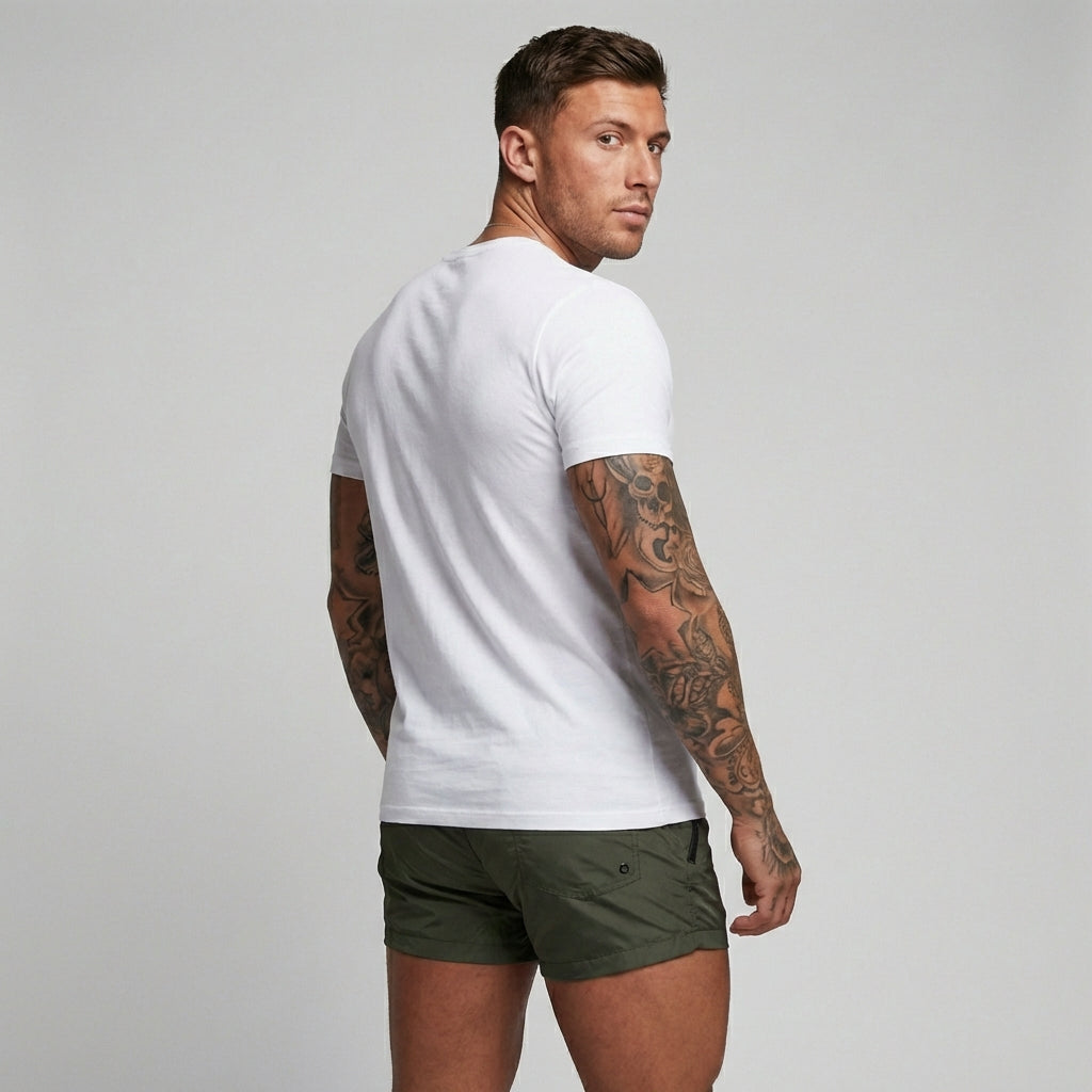 VierraSol | Pantalones Cortos de Baño para Hombre con Bolsillos con Cremallera