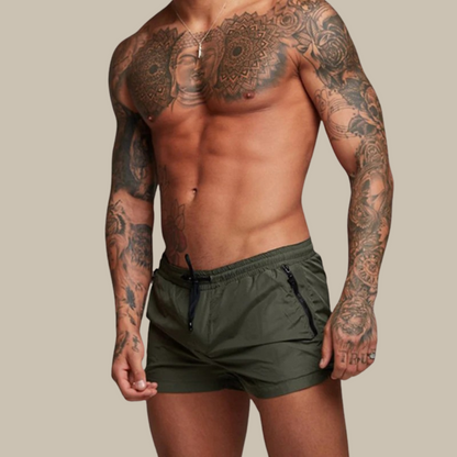 VierraSol | Pantalones Cortos de Baño para Hombre con Bolsillos con Cremallera