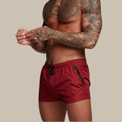 VierraSol | Pantalones Cortos de Baño para Hombre con Bolsillos con Cremallera