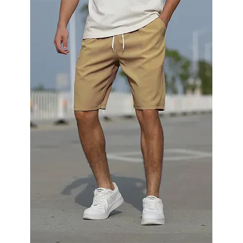 VierraSol | Pantalones Cortos de Cintura Alta con Cordón para Hombre