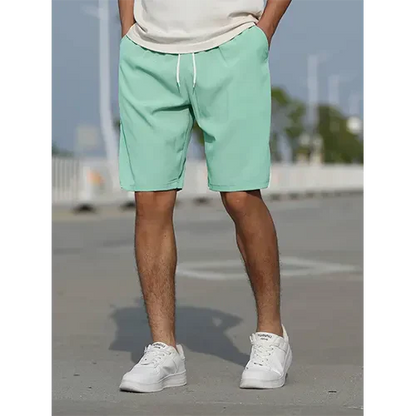VierraSol | Pantalones Cortos de Cintura Alta con Cordón para Hombre